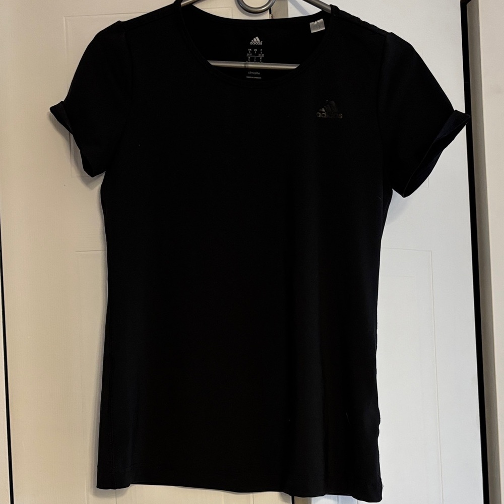 adidas Black Short Sleeve Crew Neck Women's Tee